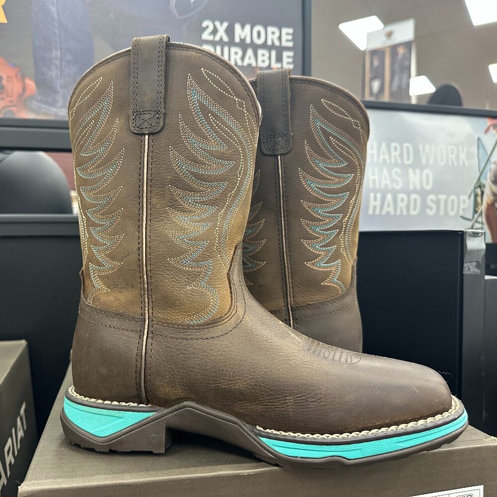 Size 7 - Ariat Ladies Anthem H2O Square Toe Boots - NEW